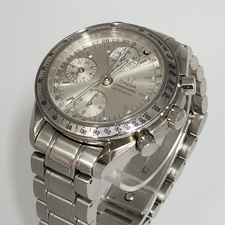 OMEGA Speed master Triple Calendar Automatic Stainless Steel Watch