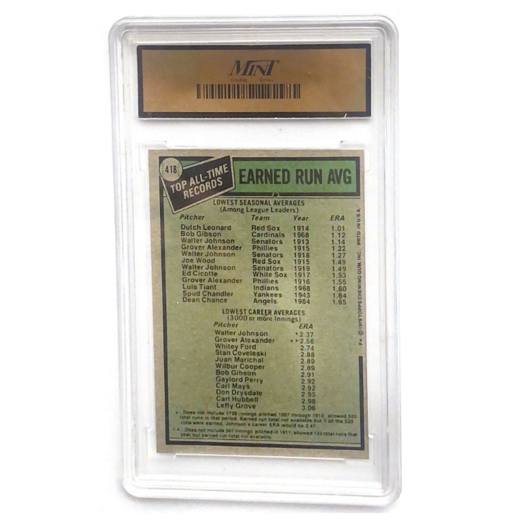 1979 Topps #418 Records Holder Leonard Johnson. NM-8.5