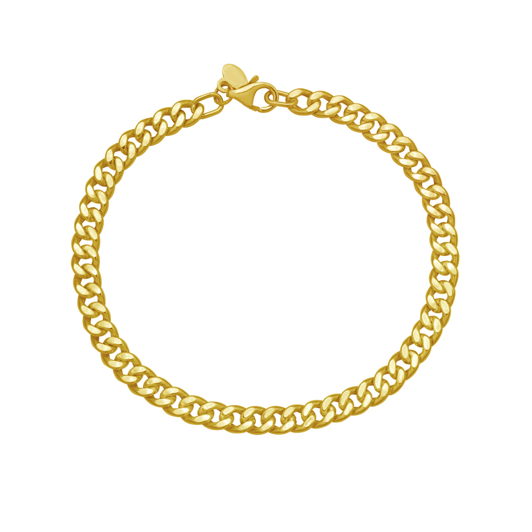 14K Petite Faceted Cuban Link Chain