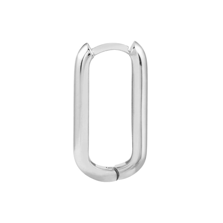 20mm Oblong Polished Mini Hoops