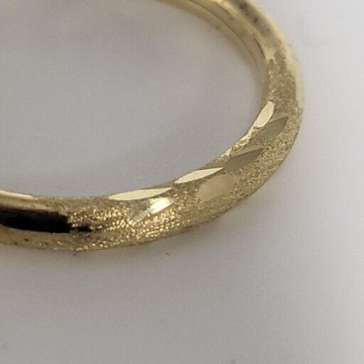 14k Engraved Gold Hoop Earrings With 1.7g Of Gold