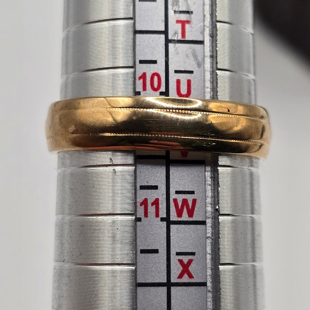 14K Yellow Gold Wedding Band Ring Size 10.5 5mm 4.7g Classic Band