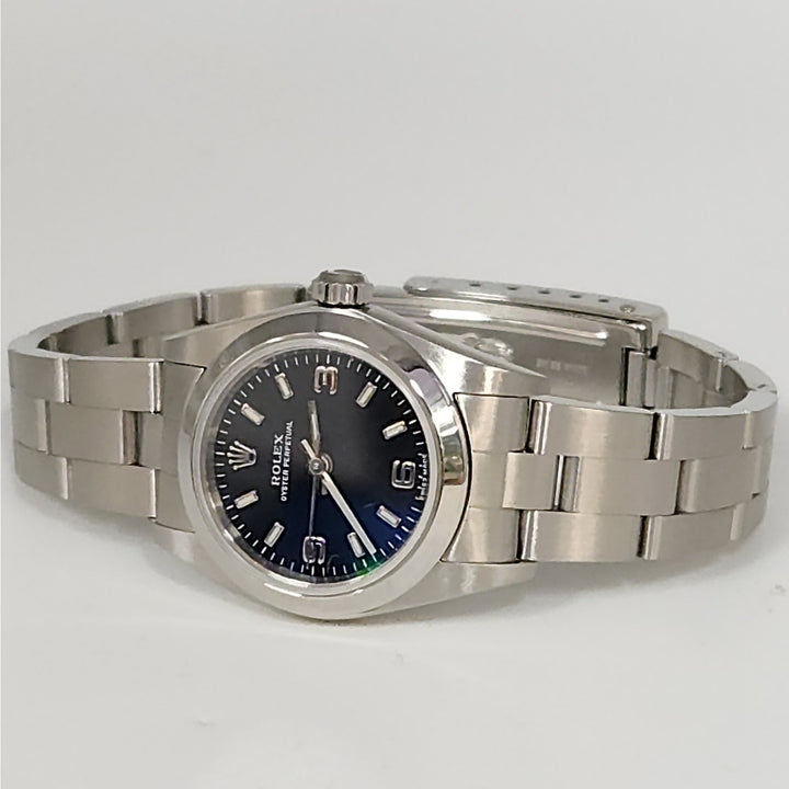 Rolex Oyster Perpetual Stainless steel with black explorer Dial, Model: 76080