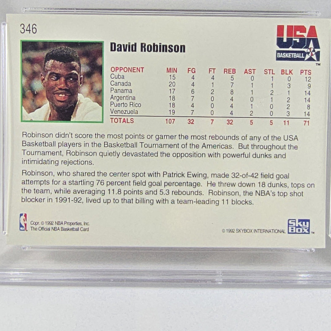 1992 Hoops David Robinson USA Basketball Tournament Of The Americas #346 MT 8 B2