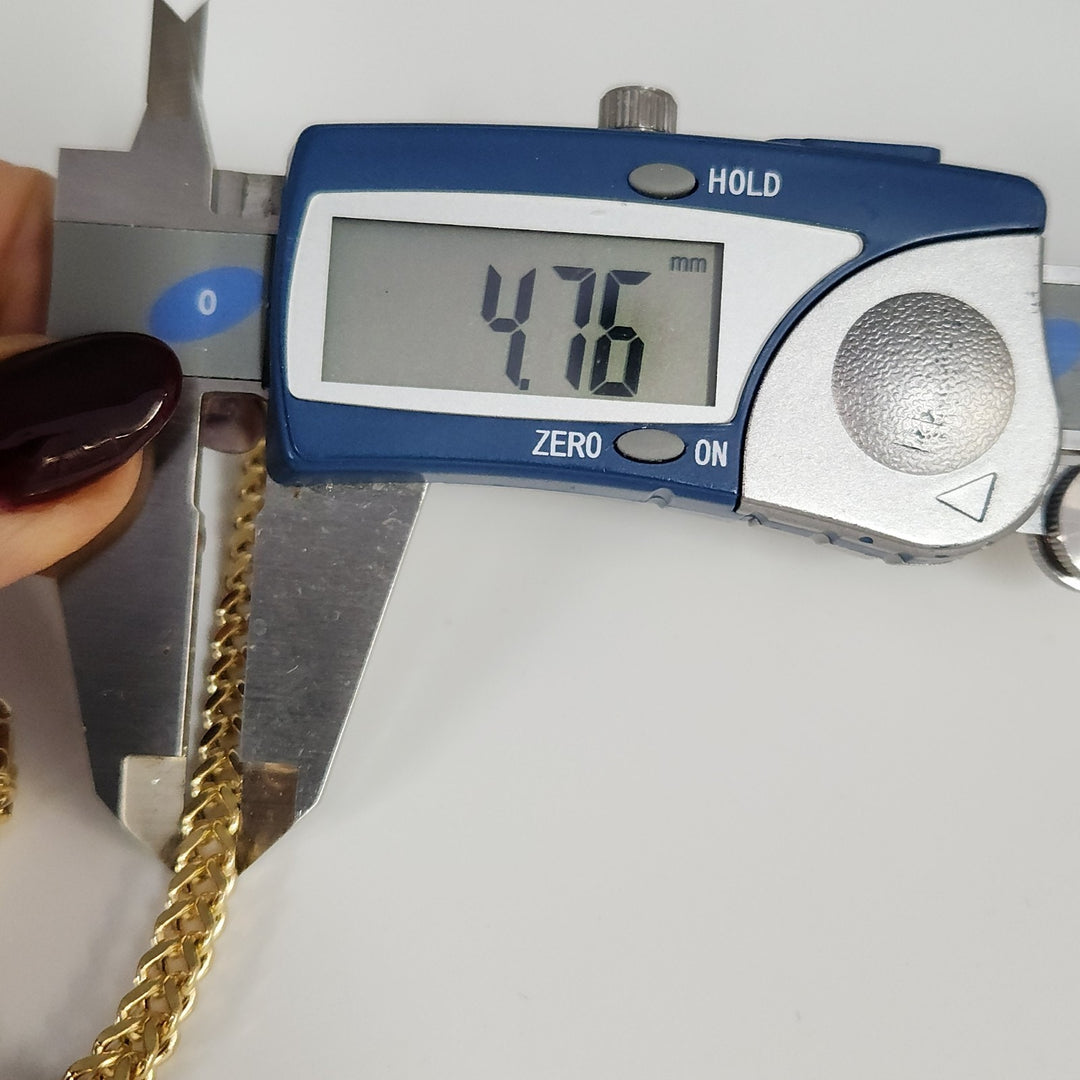 10k Yellow Gold Wheat Chain Bracelet 7.2"