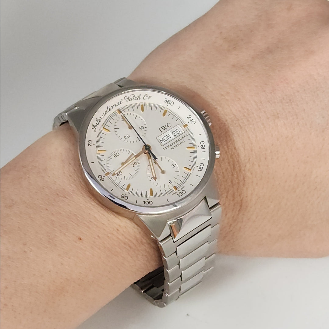 IWC Schaffhausen Automatic Chronograph Day-Date Stainless Steele watch
