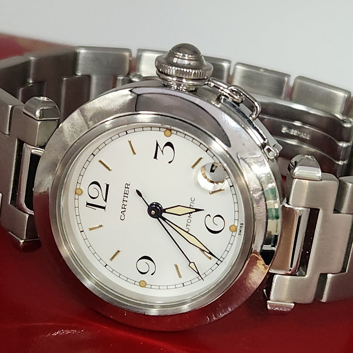Cartier Pasha 2324 Automatic Stainless Steel Men Watch
