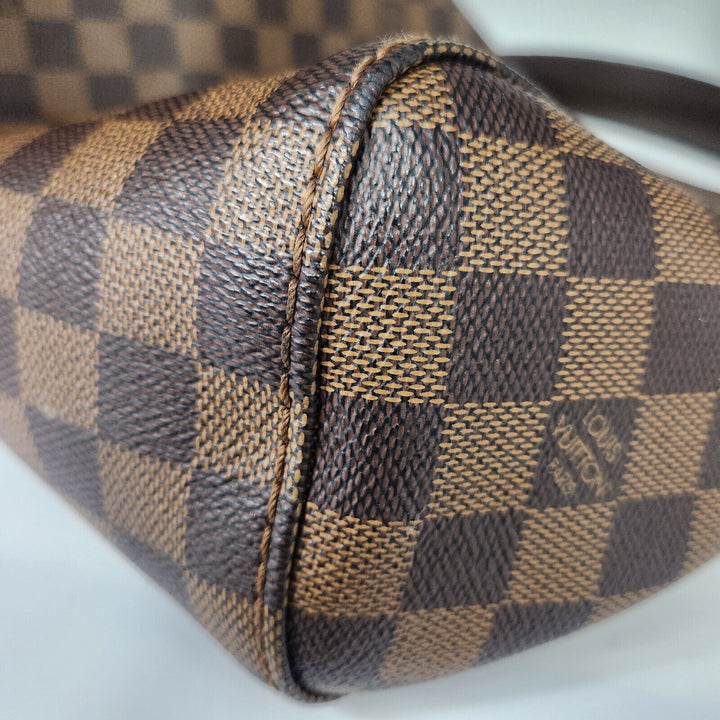 Authentic Louis Vuitton Damier Ebene Portobello PM Hobo Handbag