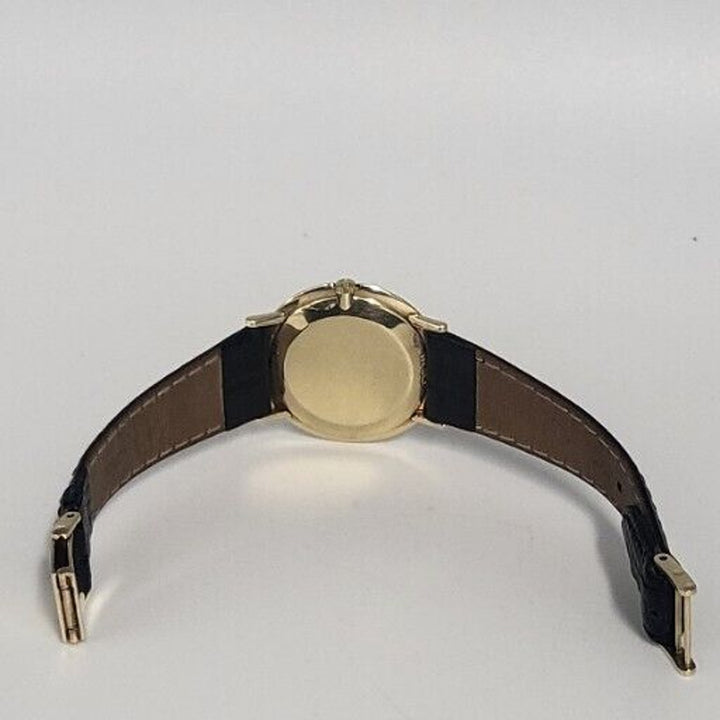 1960s OMEGA 32 mm .Vintage Mechanical 14k Yellow Gold Gents Dress Watch