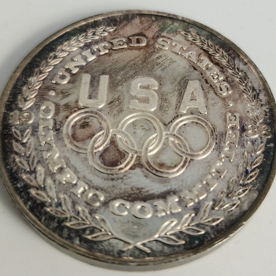 1988 US Olympic Committee Collectible Medals, 5 Coins 1oz .999 Silver