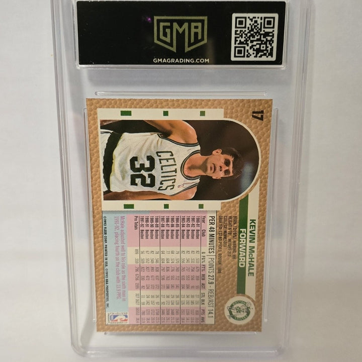 1992 FLEER #17 Kevin McHale Boston Celtics HOF GMA 8.5