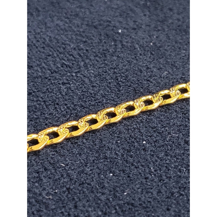 14k Yellow-White Gold Pave Miami Curb Link Bracelet 8in With 7.5g Of Gold