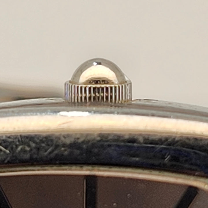 Relic Folio ZR33489 Silver Tonneau Quartz Men's Watch Black Leather Strap