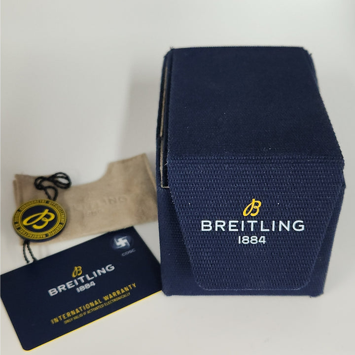 Breitling Superocean Orange Dial Stainless Steel Diver Automatic Chronometer