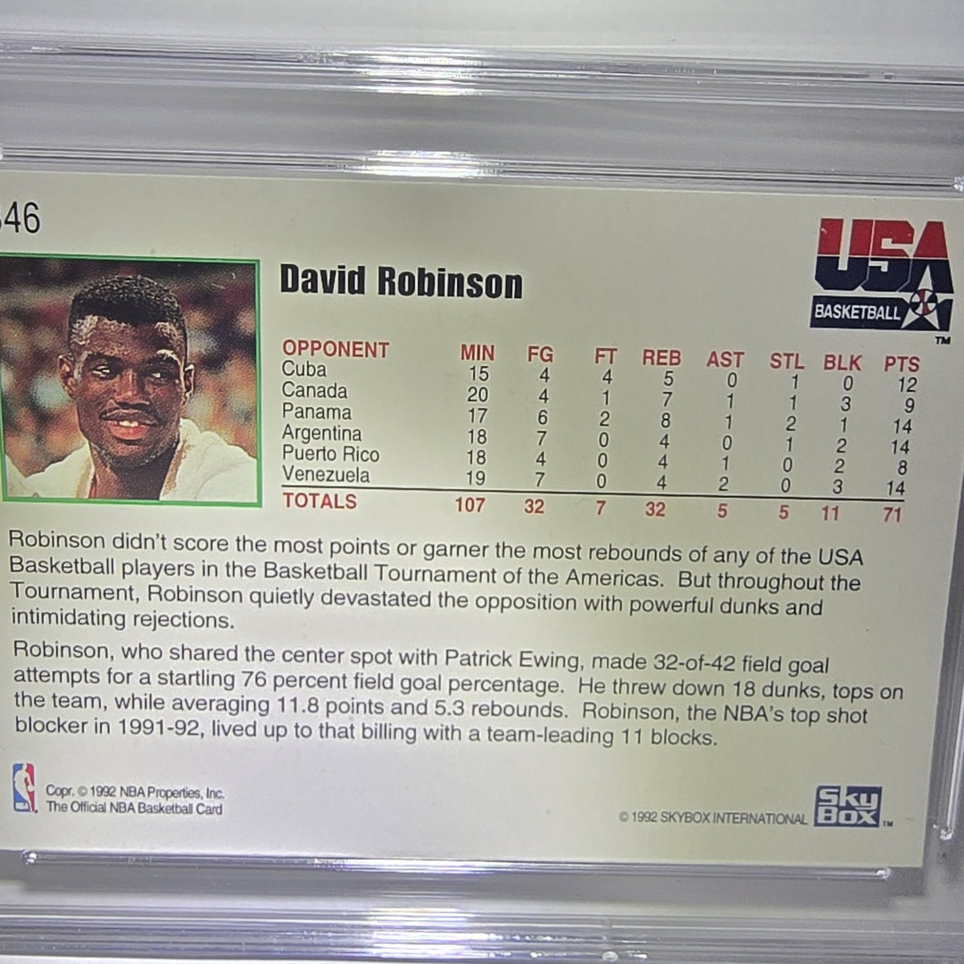 1992 David Robinson USA Basketball Tournament Of The Americas #346 GEM MT 10 B2