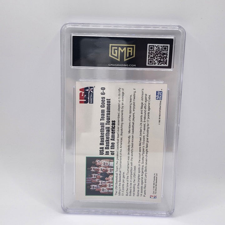 1992 Hoops USA Basketball Dream Team #NNO GMA 10 Gem Mint Graded Tournament Card