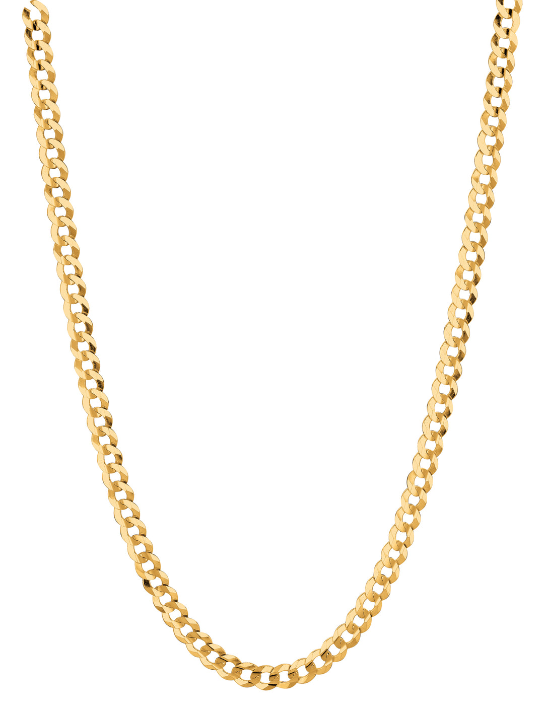 14K Gold 4.7mm Comfort Curb Chain