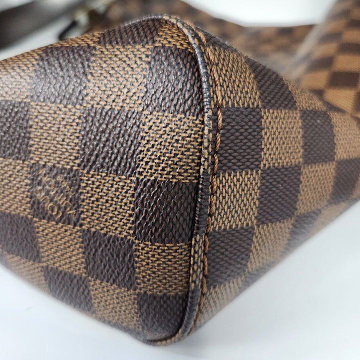 Authentic Louis Vuitton Damier Ebene Portobello PM Hobo Handbag