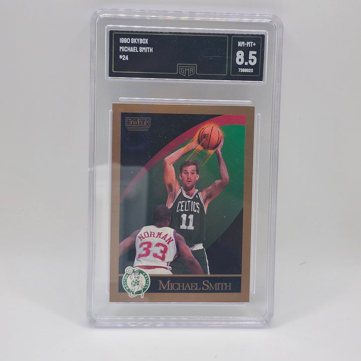 1990 SkyBox Michael Smith #24 Boston Celtics GMA 8.5 NM-MT+ Vintage Basketball