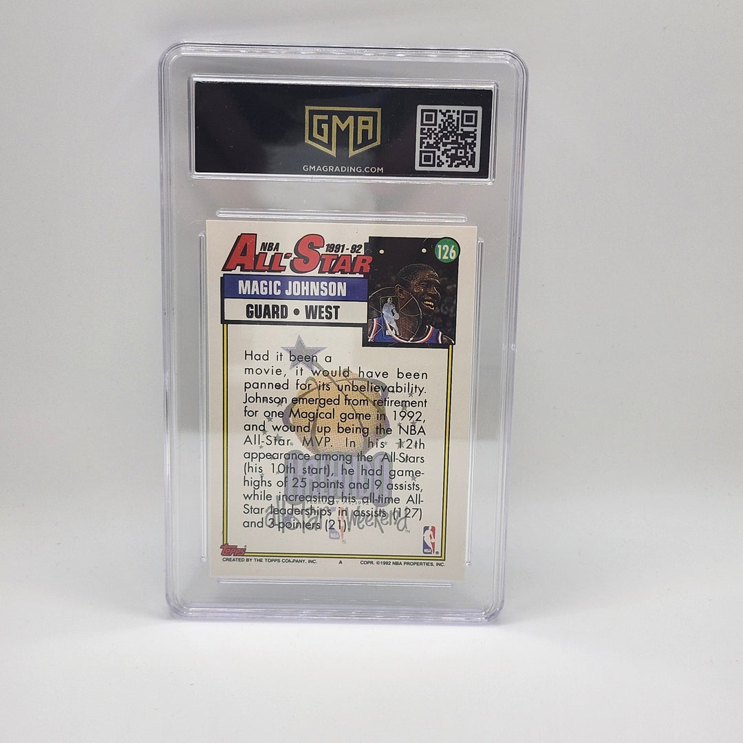 1992 Topps Magic Johnson All-Star #126 GMA 8.5 NM-MT+ Los Angeles LAKERS