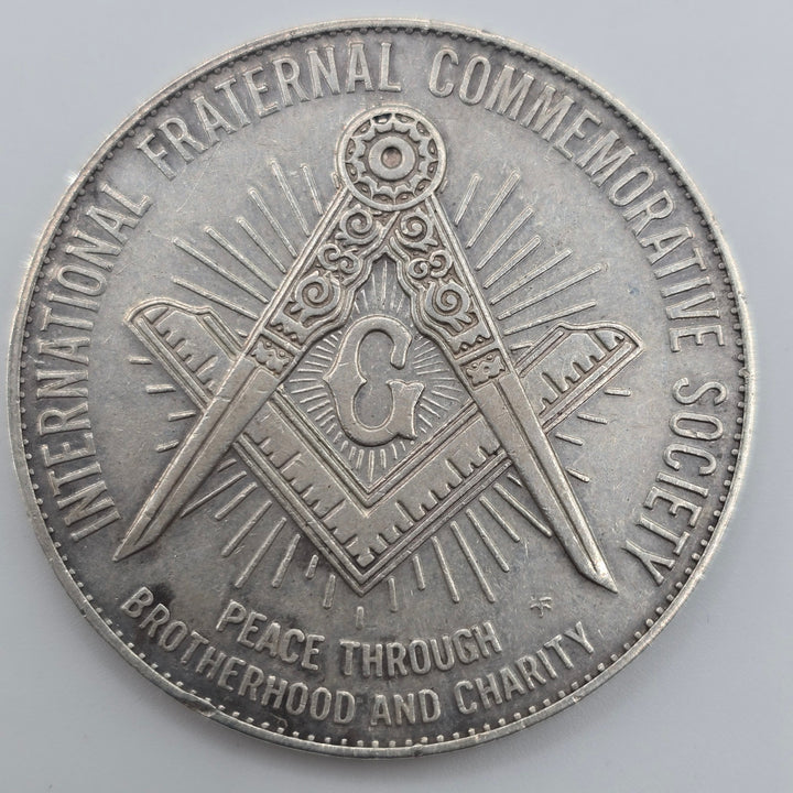 John Philip Sousa Masonic .925 Sterling Silver Medal 26.7g Freemason