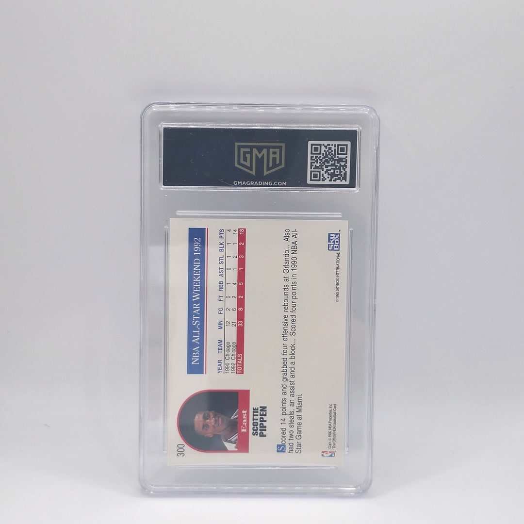 1992 NBA Hoops Scottie Pippen All-Star #300 GMA 10 Gem Mint Chicago Bulls Card!!