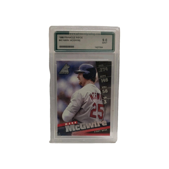 1998 Pinnacle Inside Mark McGwire #40 Advanced Grading Graded 9-Mint