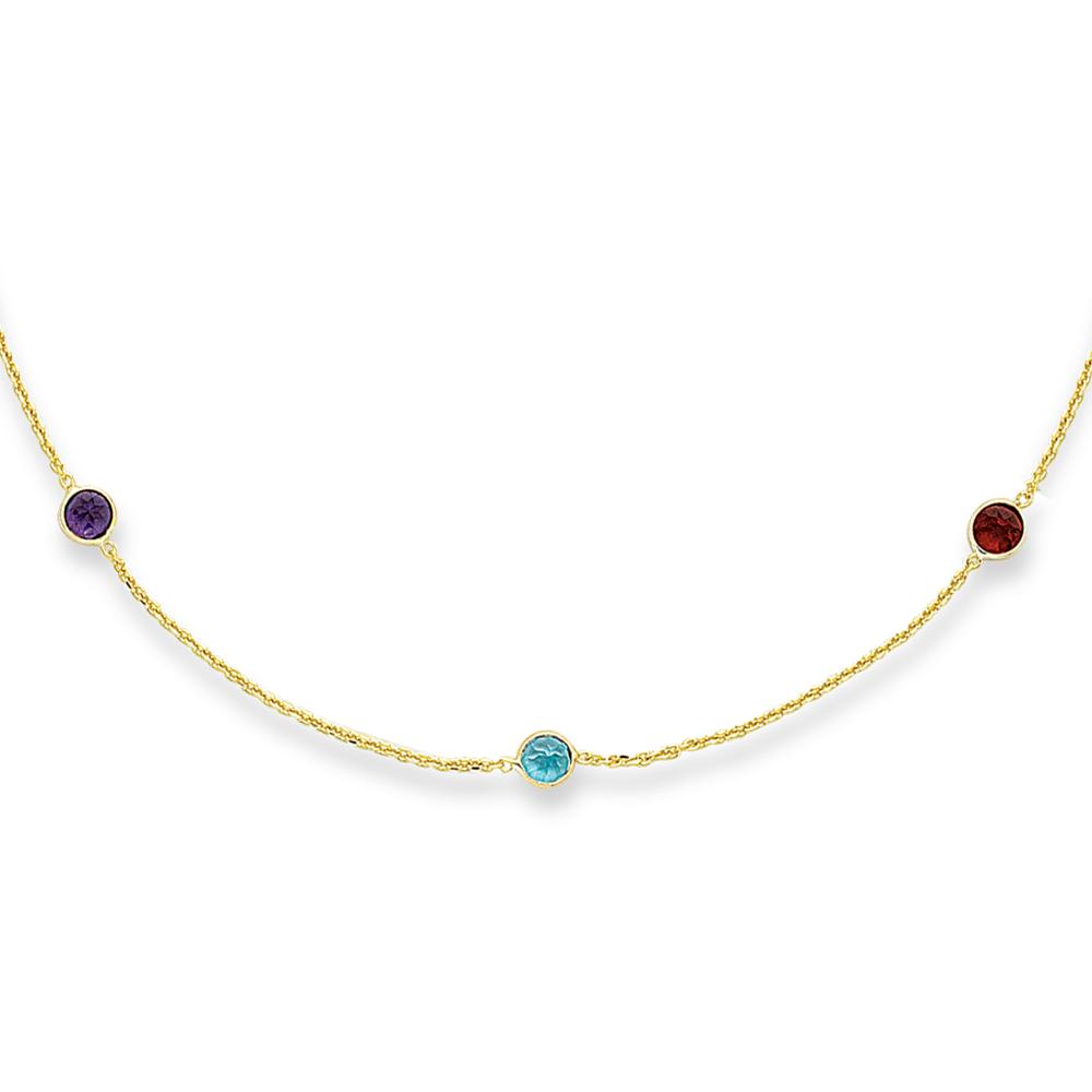 14K Gold Semi-Precious Necklace