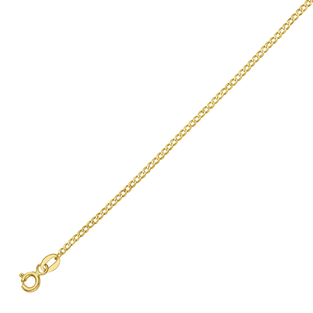 14K Gold 1.8mm Comfort Curb Chain