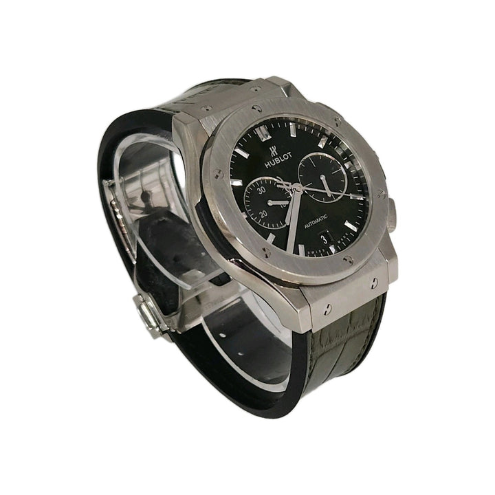 Hublot Classic Fusion Chronograph Green Titanium's Mint Automatic Men Watch