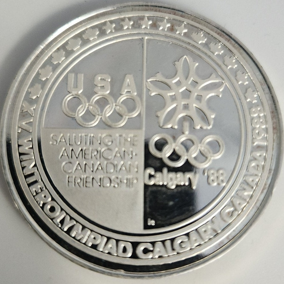 1988 US Olympic Committee Collectible Medals, 5 Coins 1oz .999 Silver