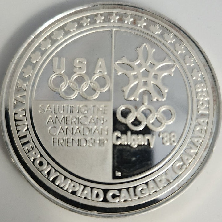 1988 US Olympic Committee Collectible Medals, 5 Coins 1oz .999 Silver