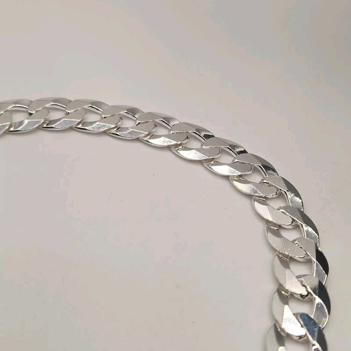 925 Sterling Silver Cuban Chain Necklace 26"