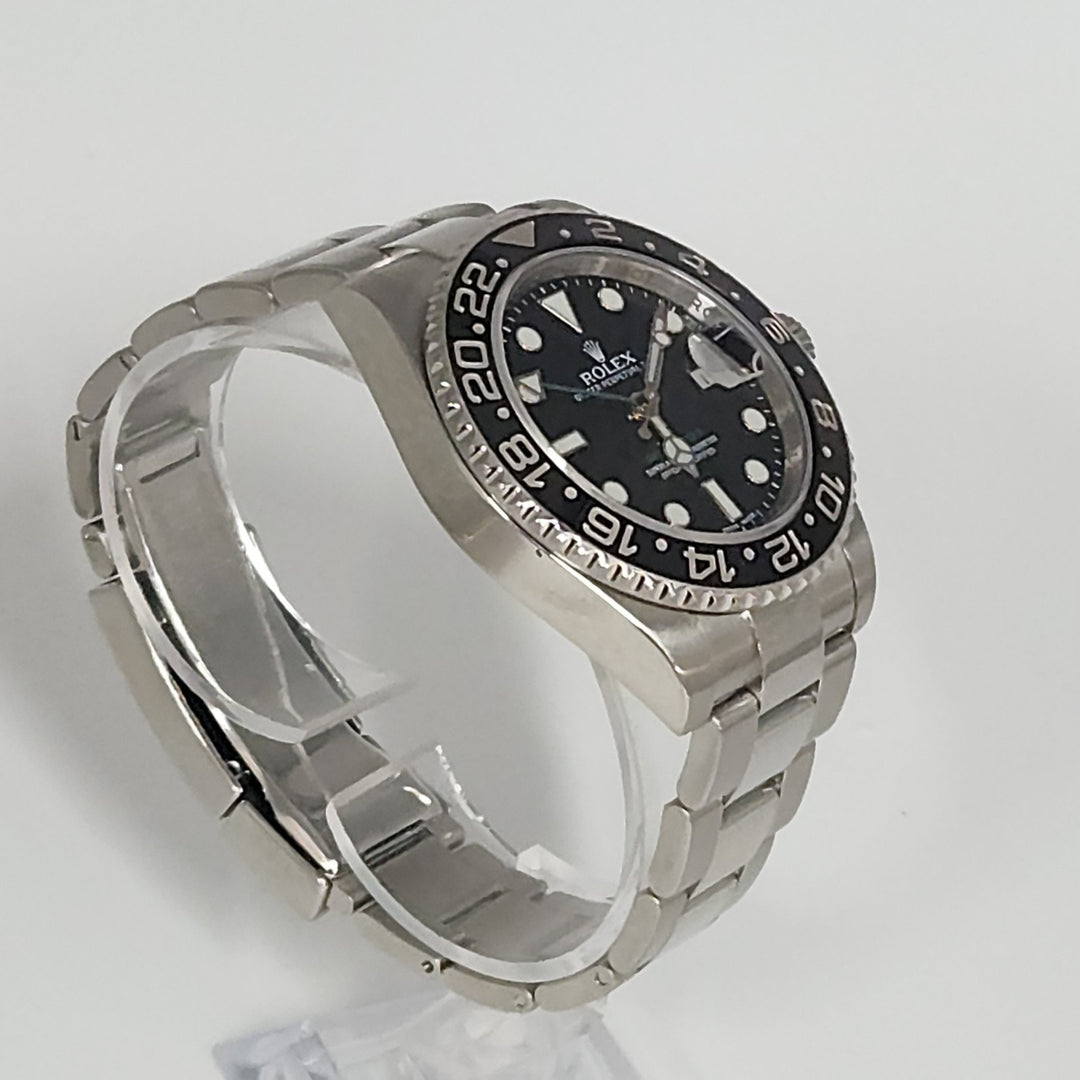 Rolex GMT Master Black Dial Stainless Steel Watch
