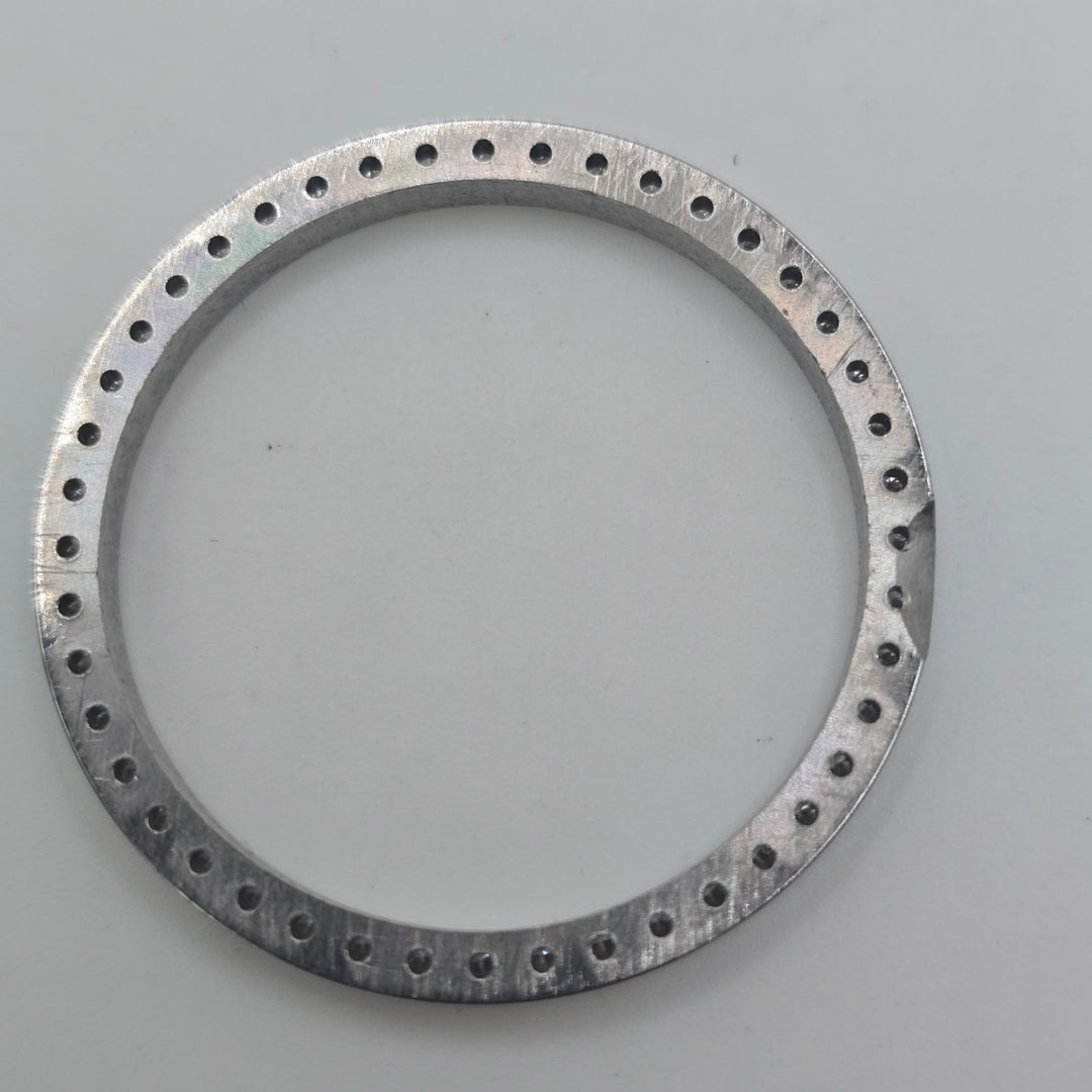 36mm Aftermarket Lab Diamond Bezel Stainless Steel 1-Row