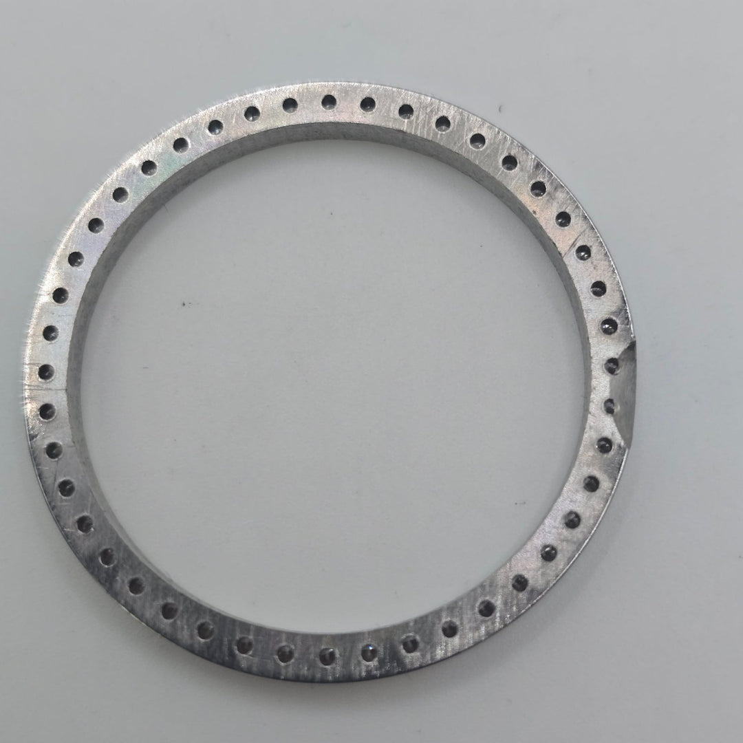 36mm Aftermarket Lab Diamond Bezel Stainless Steel 1-Row