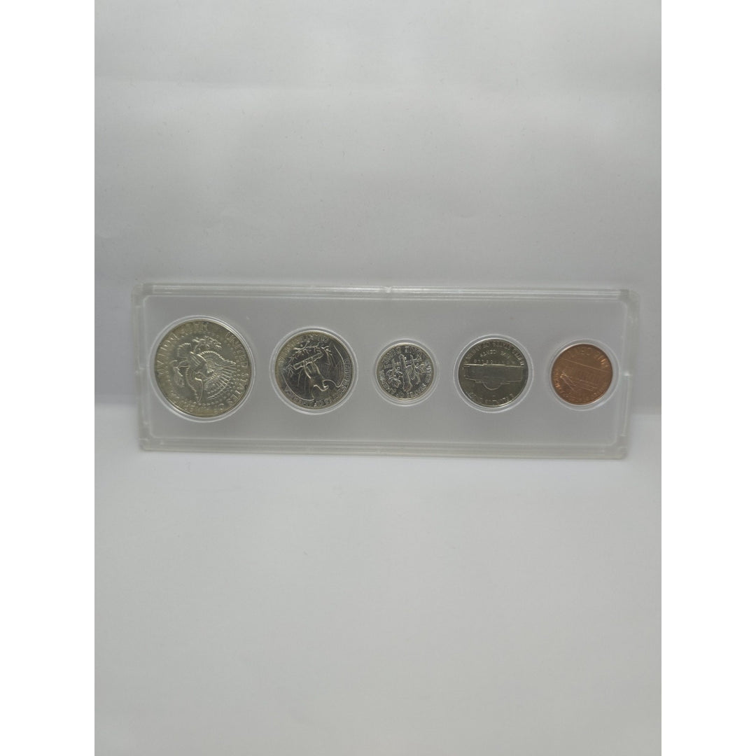 1964 Birth Year Set, Lot Of 5 coins, 90% Silver half dollar, quarter & dime #2
