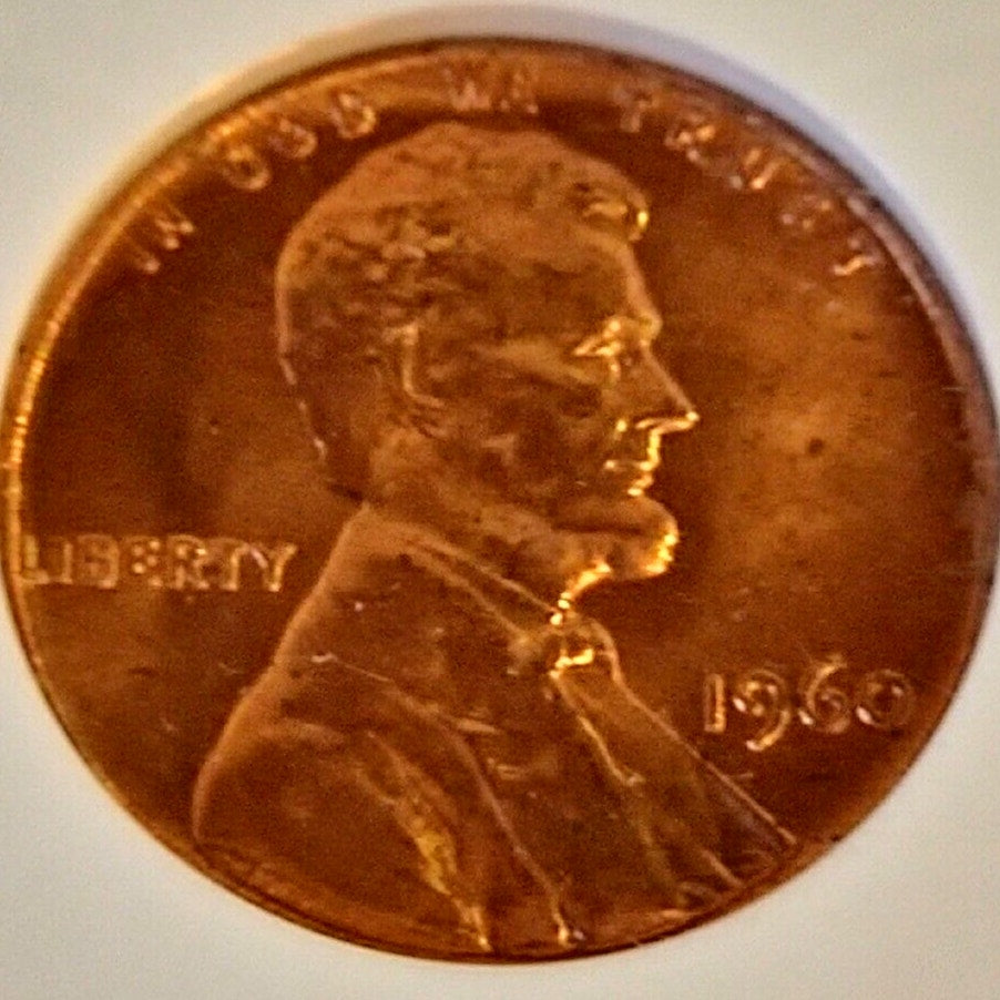 This stunning 1960 Lincoln Cent MS67 Red PCI