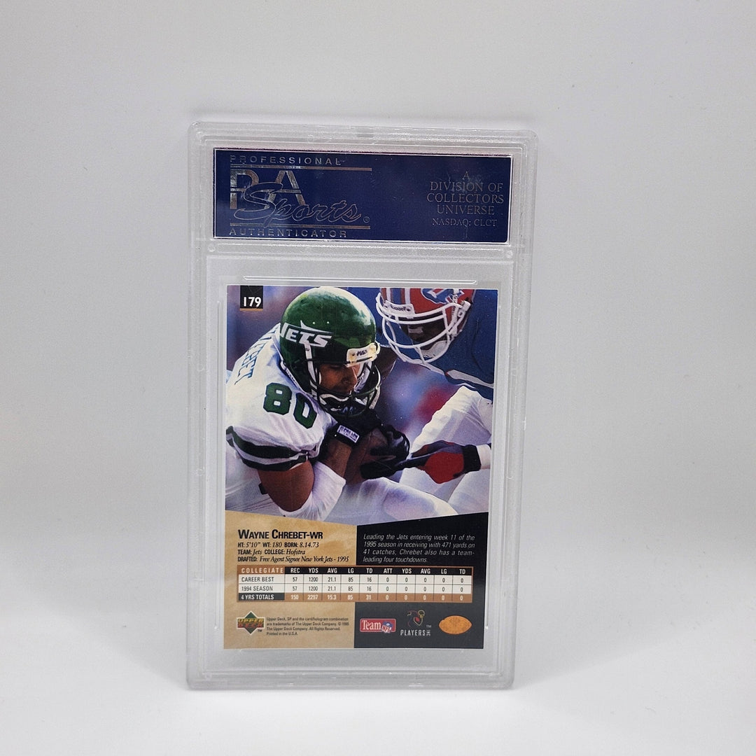1995 SP Wayne Chrebet Rookie RC #179 New York Jets PSA 8.5 NM-MT Upper Deck Card