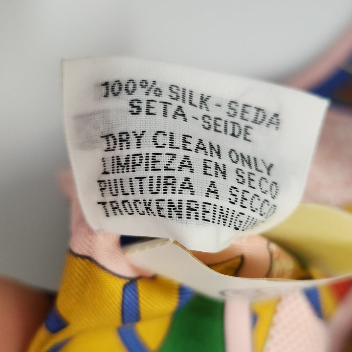 New Hermes Twilly Scarf 100% Silk TD/Rose Pale/Blue Color