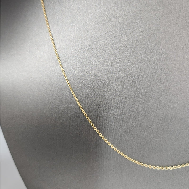 14k Yellow Gold Cable Link Chain Necklace 18" Classic everyday chain
