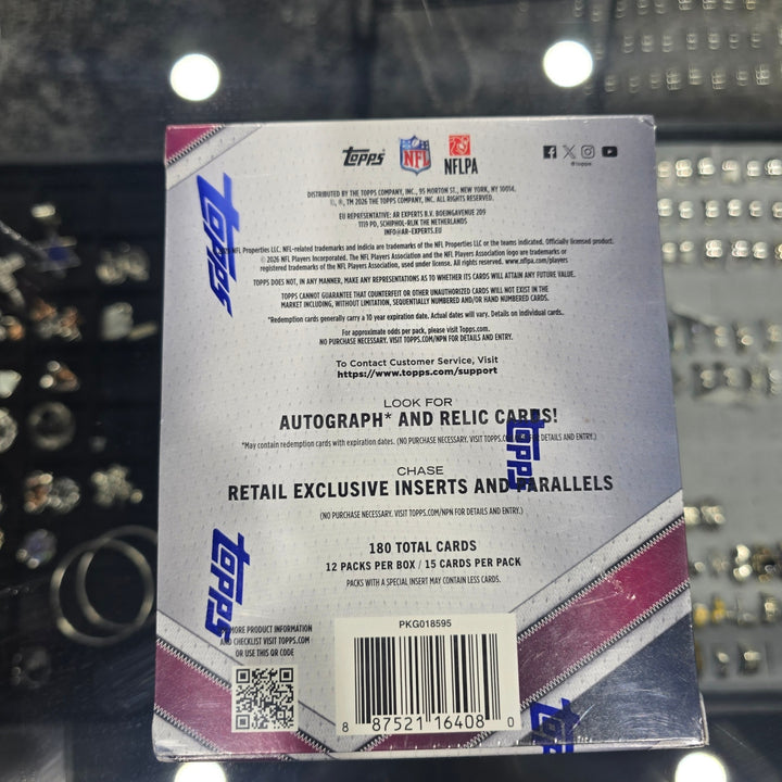 2026 Topps Flagship Football NFL Trading Cards 8 Sealed Boxes 658 Cards