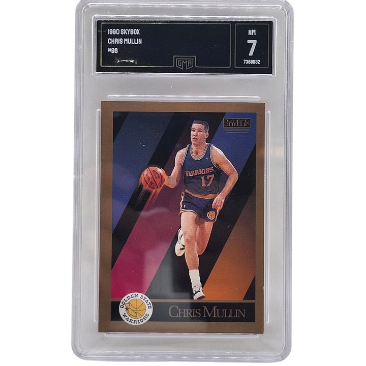 1990 SkyBox Chris Mullin #98 Golden State Warriors GMA 7 NM Near Mint