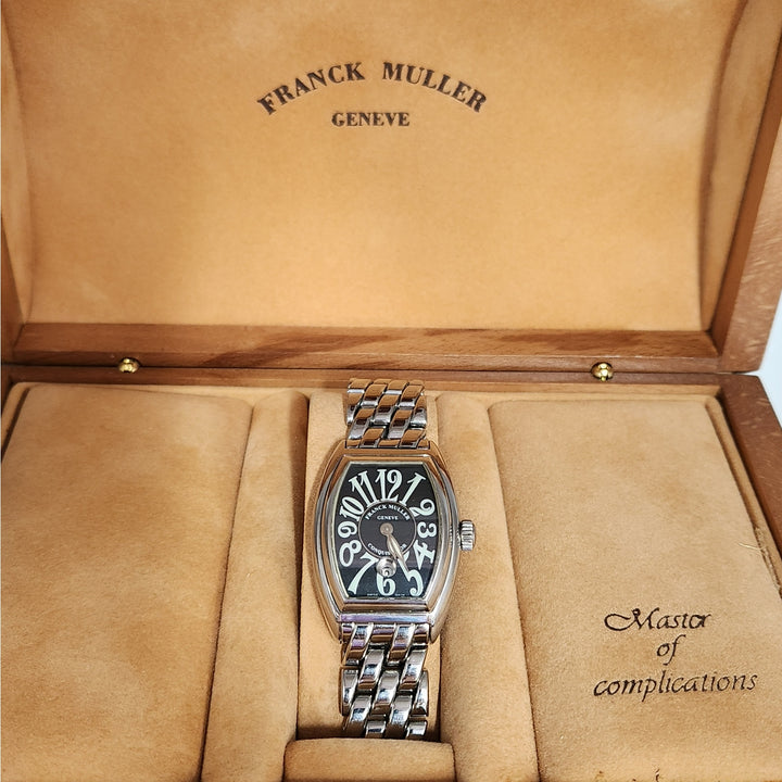 Vintage Franck Muller Conquistador Lady 8005 L O Automatic Stainless Steel Watch w/Box