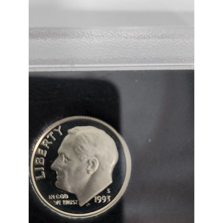 1993 Silver Proof Set United States Mint Original Government Packaging Box Unit