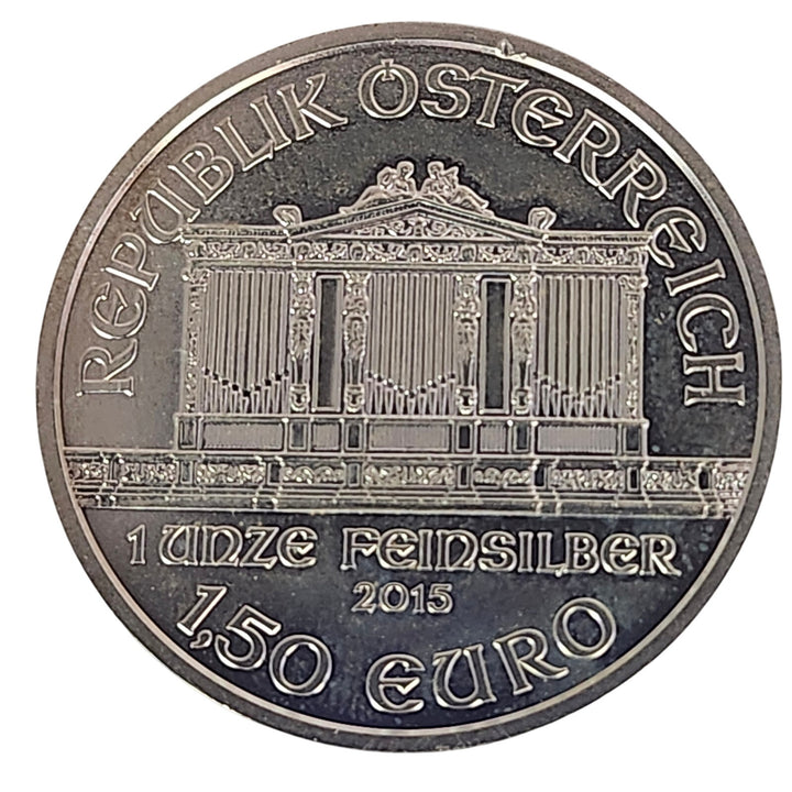 2015 Austria 1 oz Silver Vienna Philharmonic Coin (1.50 Euro)