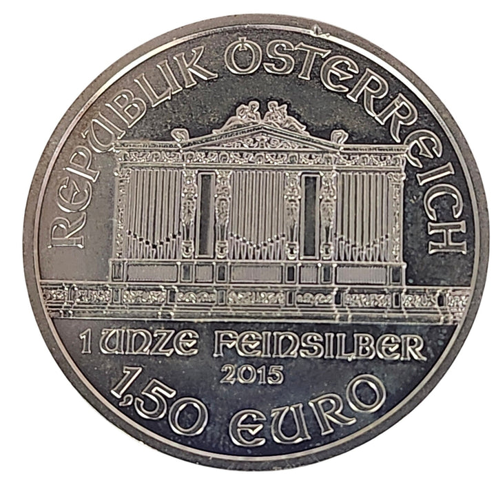 2015 Austria 1 oz Silver Vienna Philharmonic Coin (1.50 Euro)