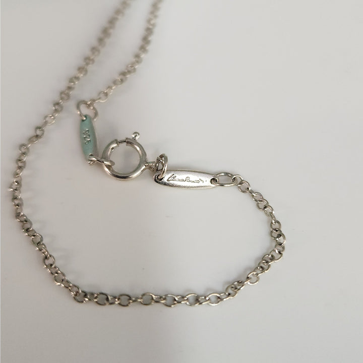 Tiffany & Co. Elsa Peretti Apple Necklace Sterling Silver 925 Pendant Box Pouch