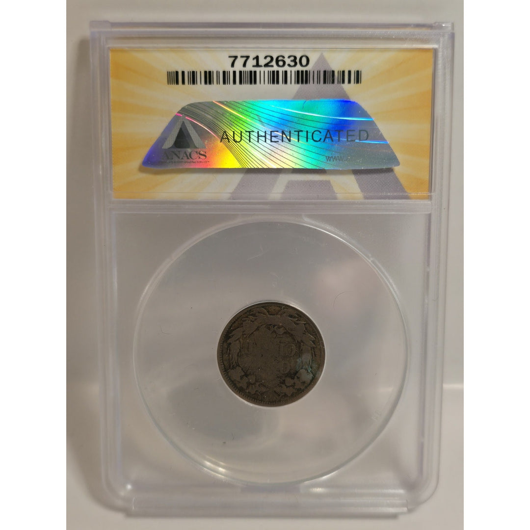 1858 1c Large Letters Flying Eagle Cent Good 4 ANACS Penny Scratched Details