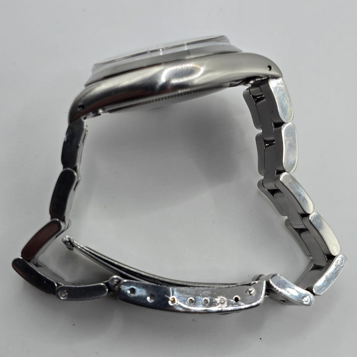 Vintage Rolex Oysterdate Precision 6694 Blue Dial 34mm Oyster Bracelet